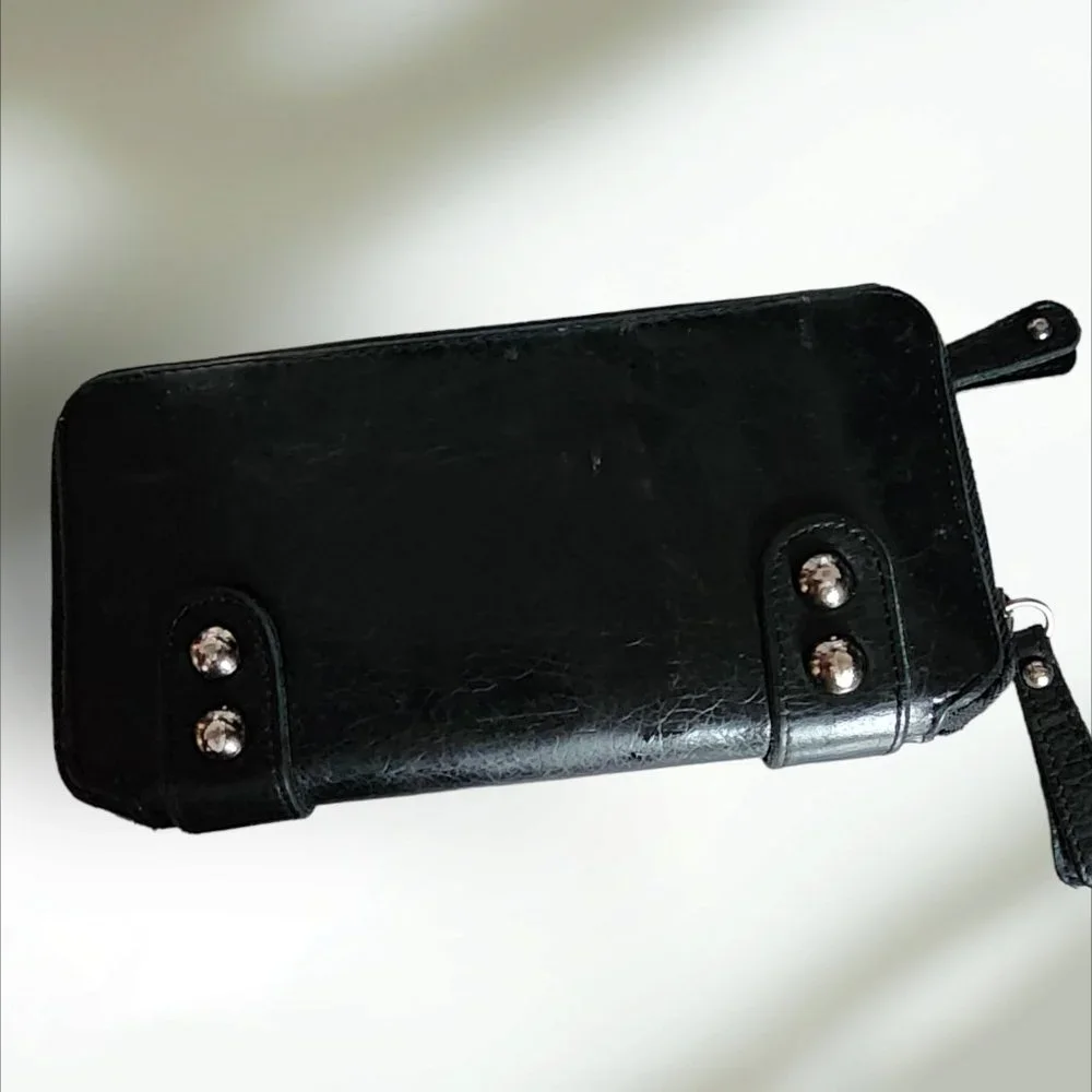 GENUINE LEATHER Black Unisex Wallet